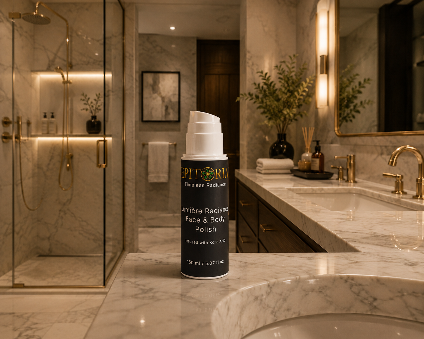 Lumière Radiance Face & Body Polish with Kojic Acid
