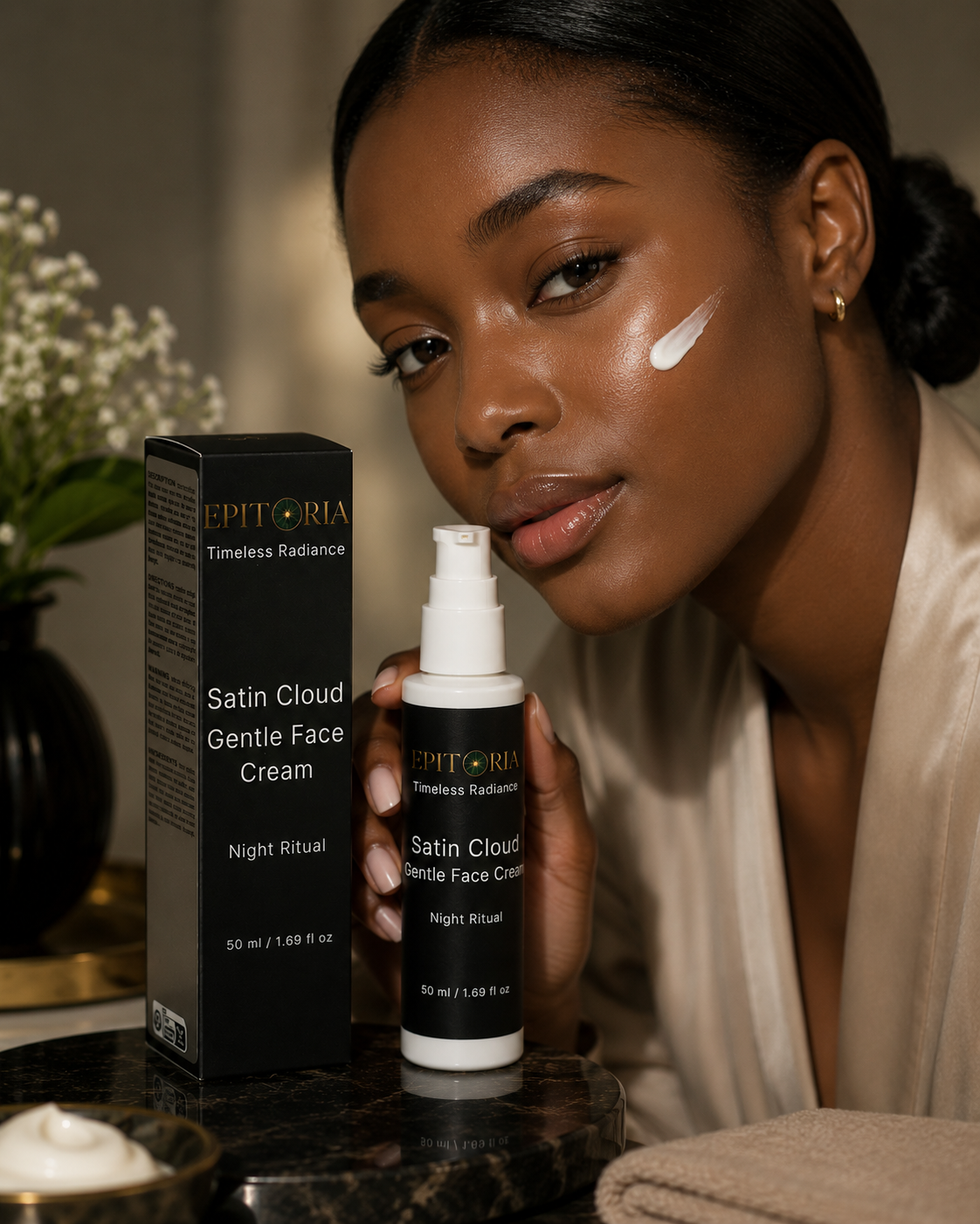 Satin Cloud Gentle Face Cream, Night Ritual Fragrance-Free