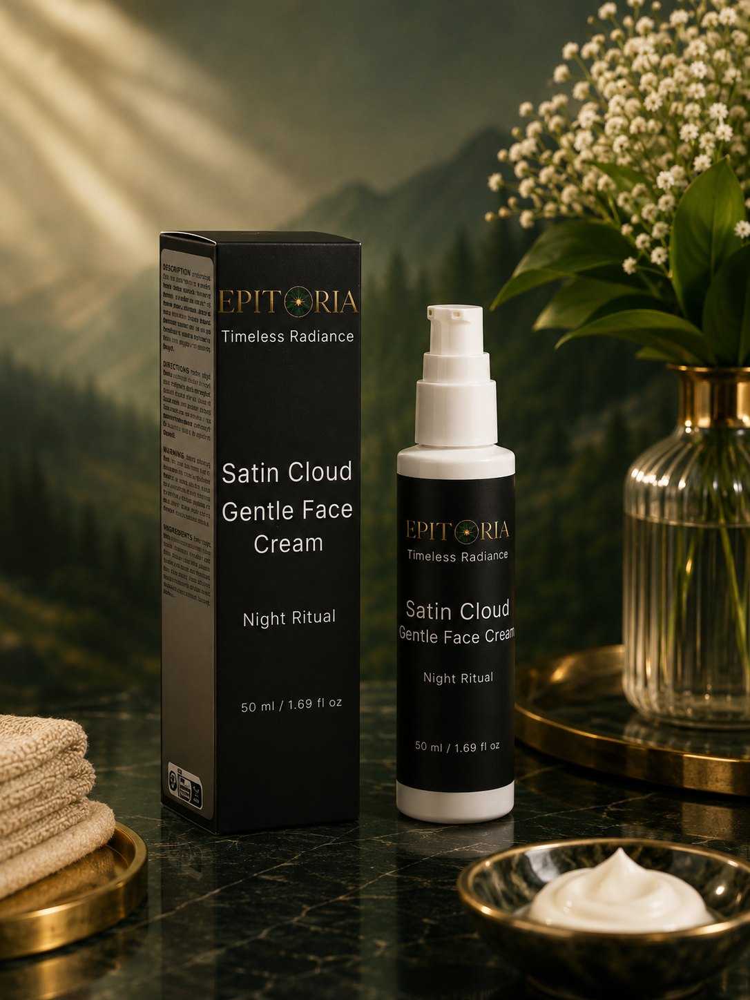 Satin Cloud Gentle Face Cream, Night Ritual Fragrance-Free