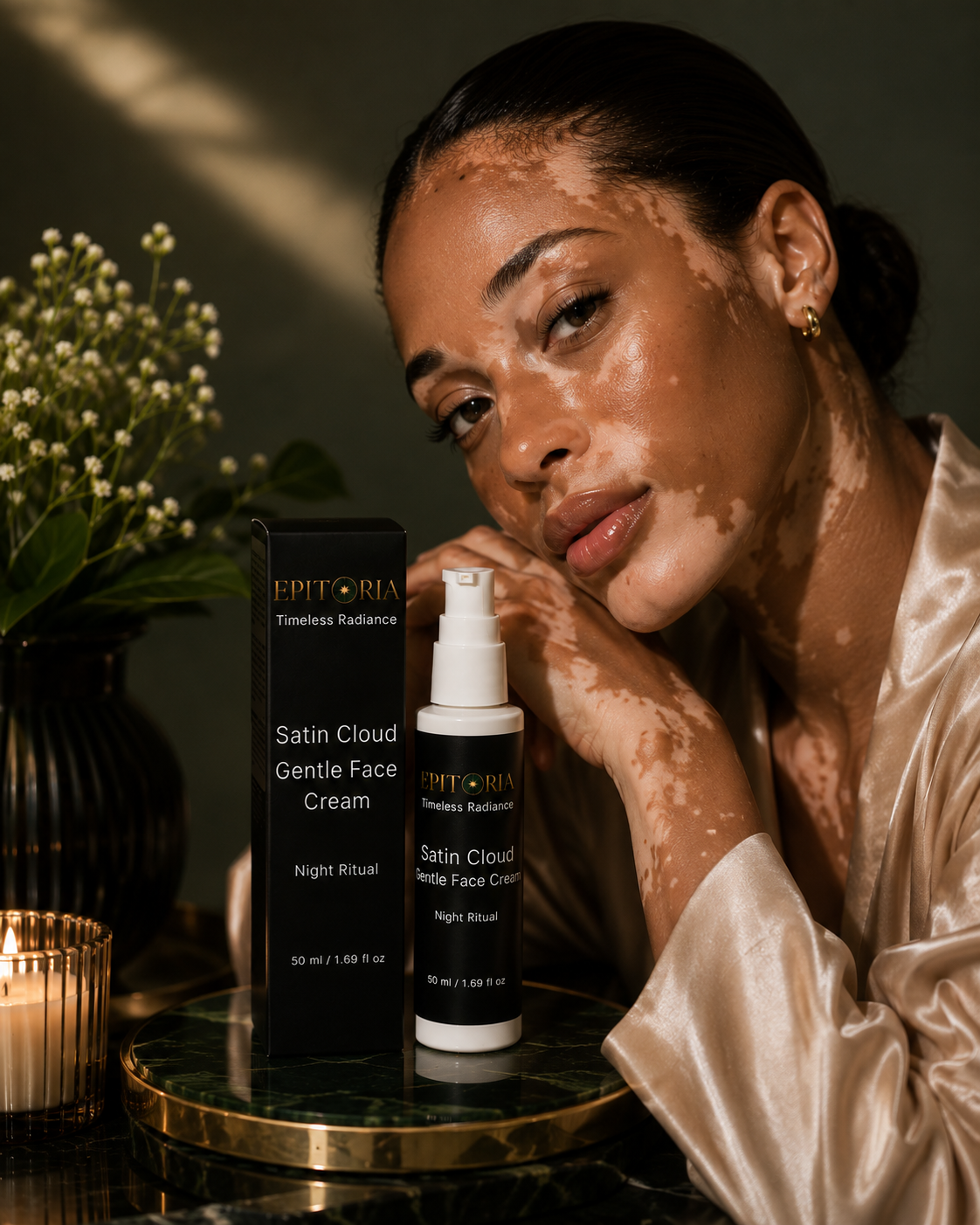 Satin Cloud Gentle Face Cream, Night Ritual Fragrance-Free