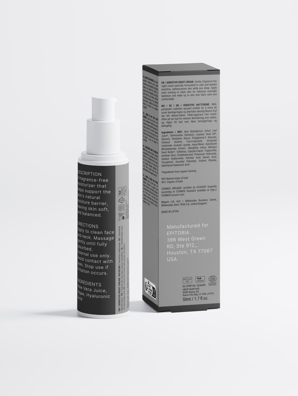Satin Cloud Gentle Face Cream, Night Ritual Fragrance-Free
